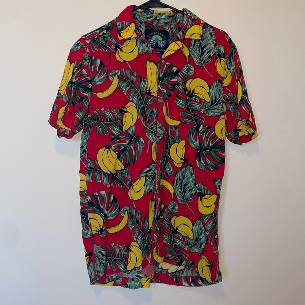 Banana Themed Hawaiian Tshirt